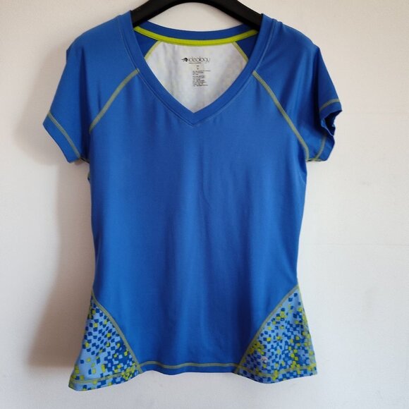 Ladies SZ S Ideology Blue Workout T-Shirt - Picture 1 of 3